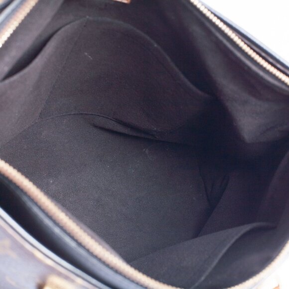 Authentic Black Louis Vuitton Monogram Canvas Pallas Tote Bag - Picture 14 of 15